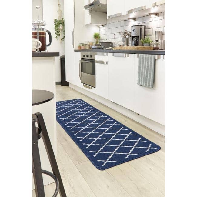 The Rugs Washable Mat & Runners – Diamond Design