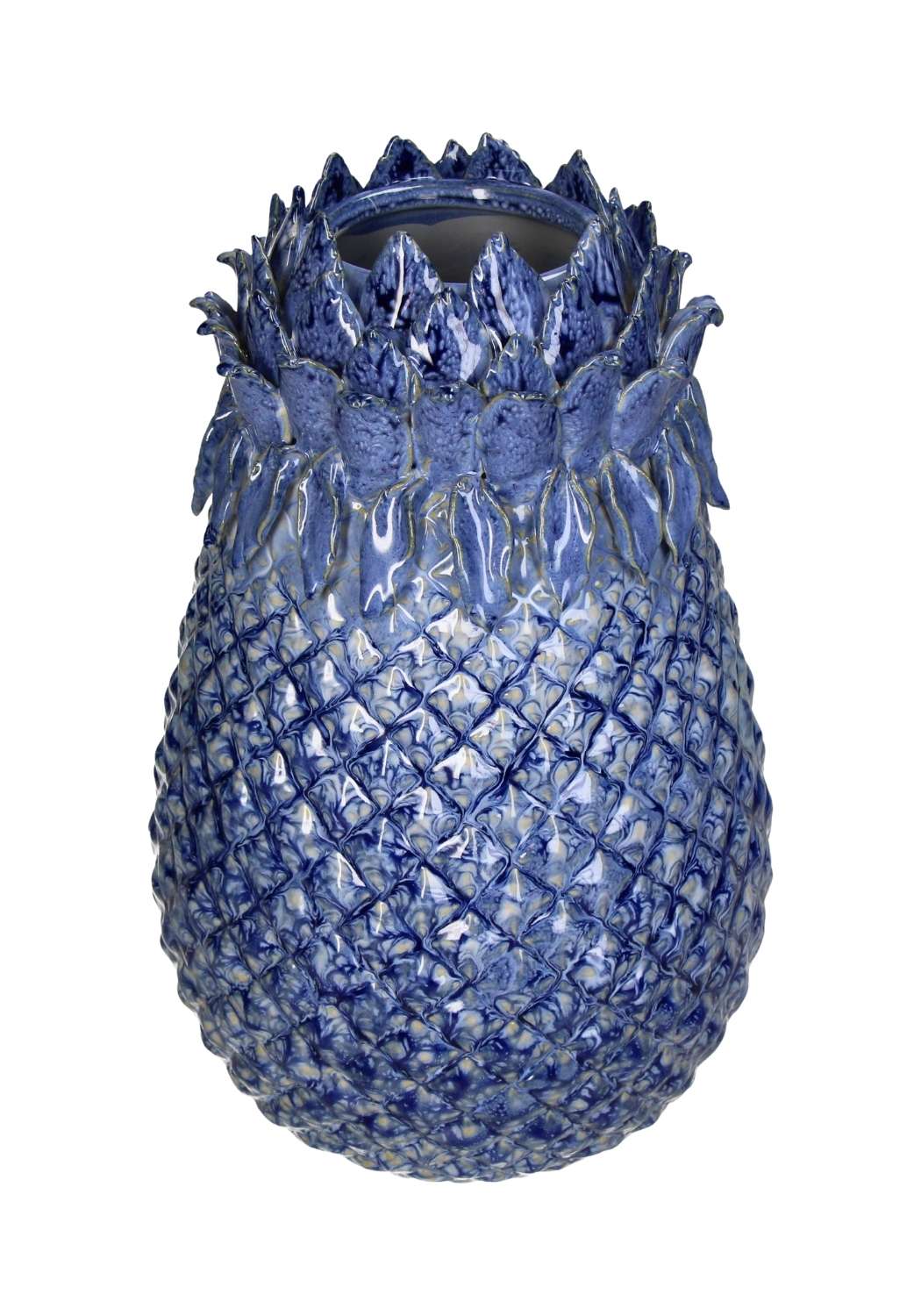 Casa by Josephine Jenno Blue Pineapple Stoneware Vase