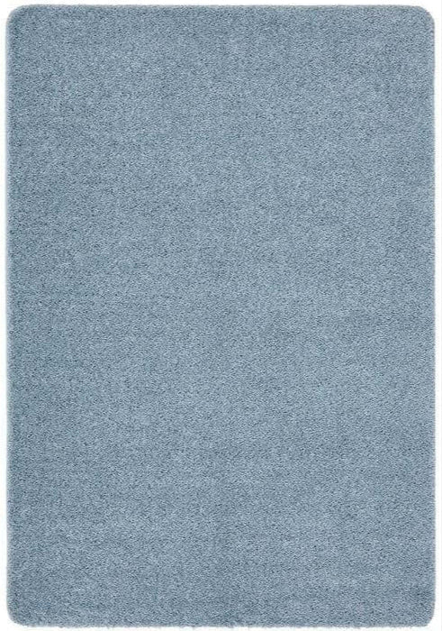 Plush Machine‑Washable Blue Shaggy Floor Rug by The Rugs