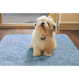 Plush Machine‑Washable Blue Shaggy Floor Rug by The Rugs