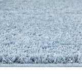 Plush Machine‑Washable Blue Shaggy Floor Rug by The Rugs