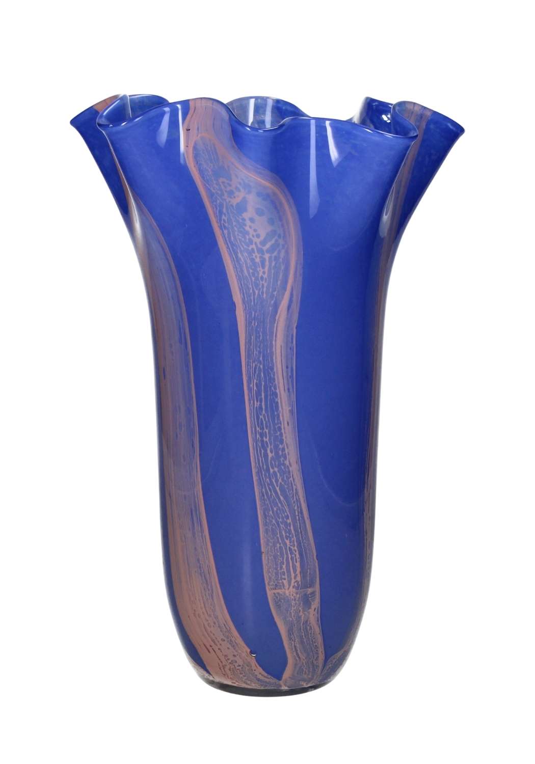 Casa by Josephine Jenno Blue Twist Glass Vase