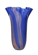 Casa by Josephine Jenno Blue Twist Glass Vase