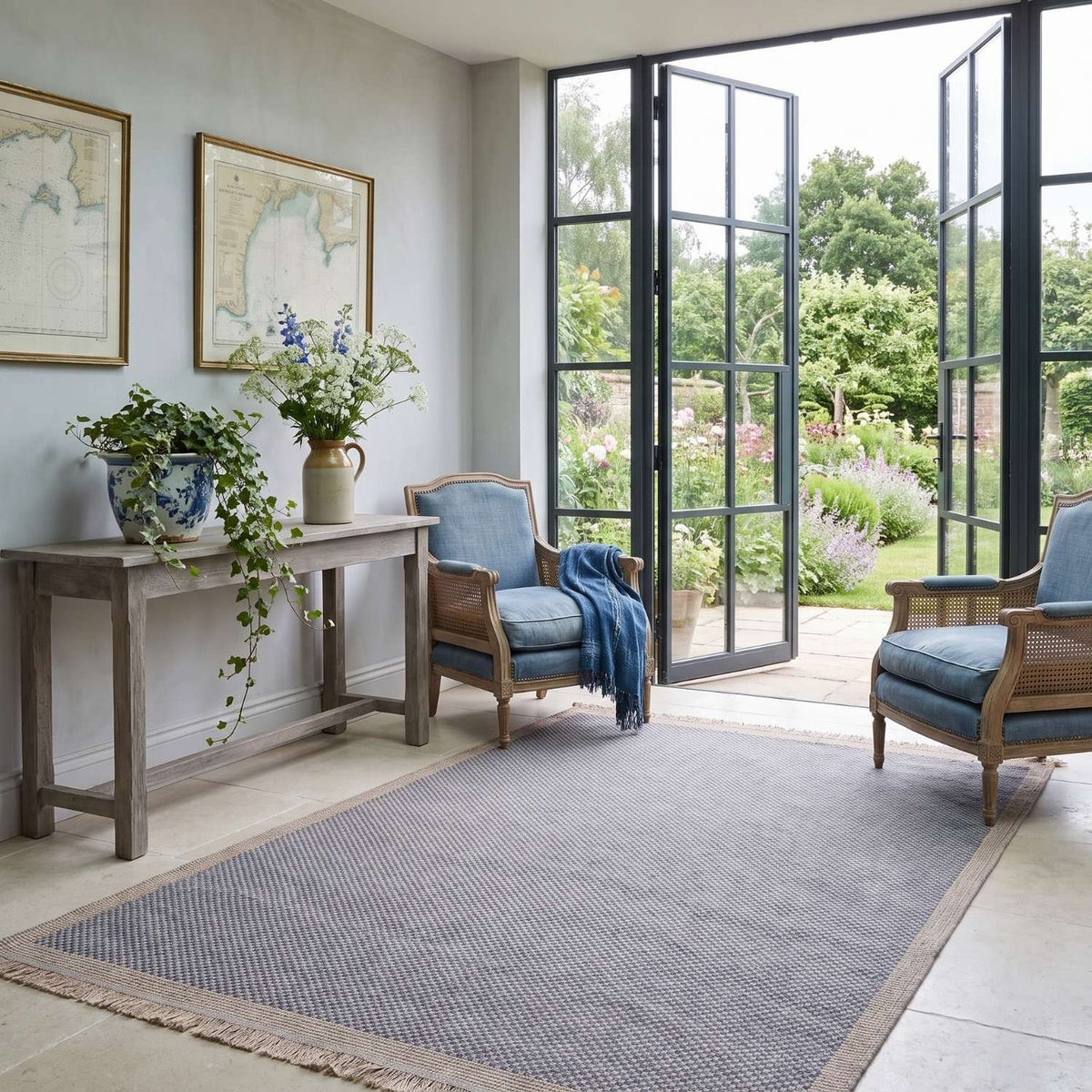 The Rugs Nature Outdoor Rug Blue 5200B