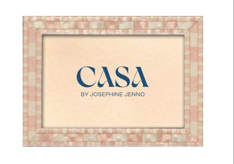 Casa by Josephine Jenno Blush Pink Mosaic Wooden Photo Frame 6x4