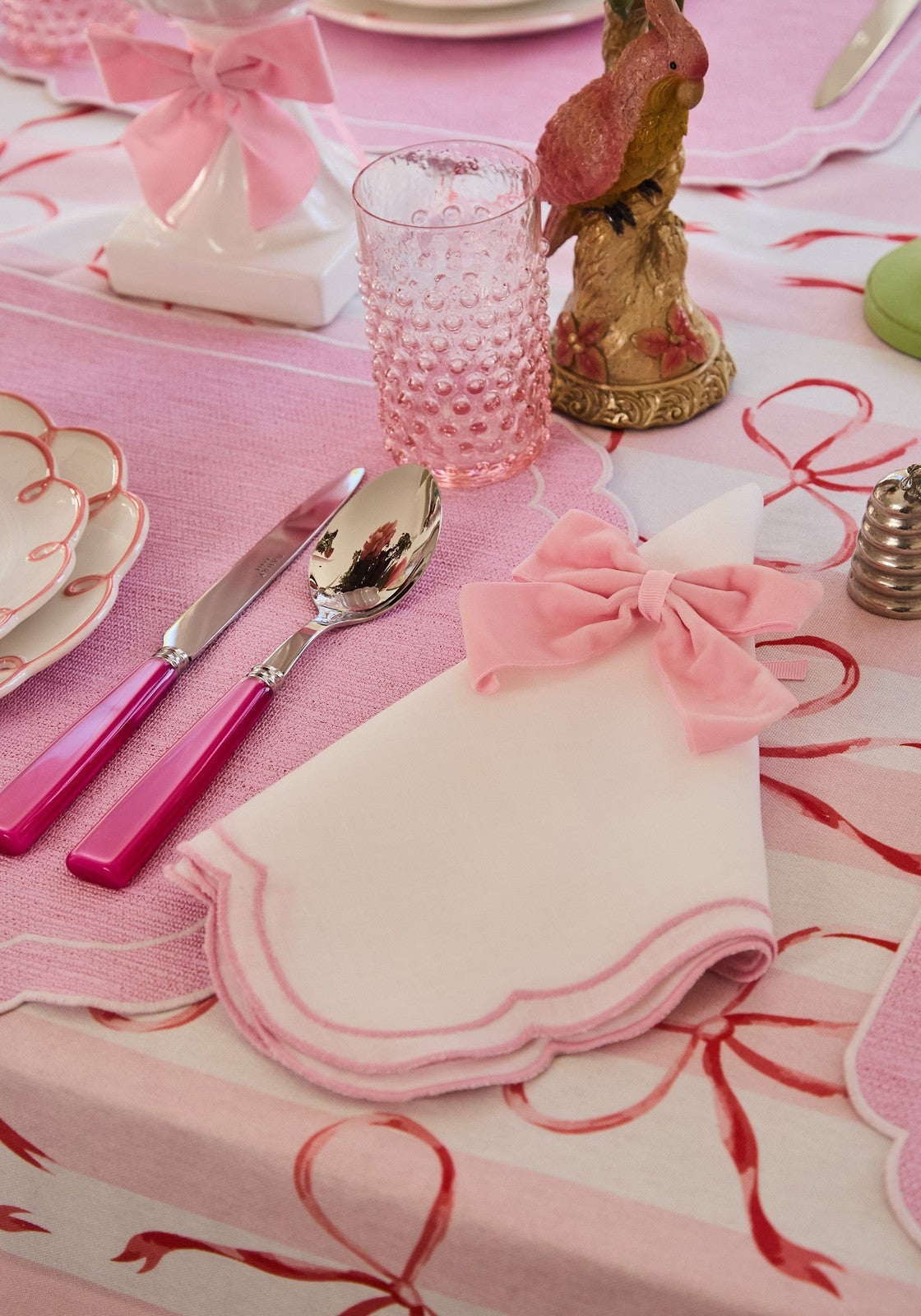 Blush Dreams Velvet Bow Collection by Casa by Josephine Jenno