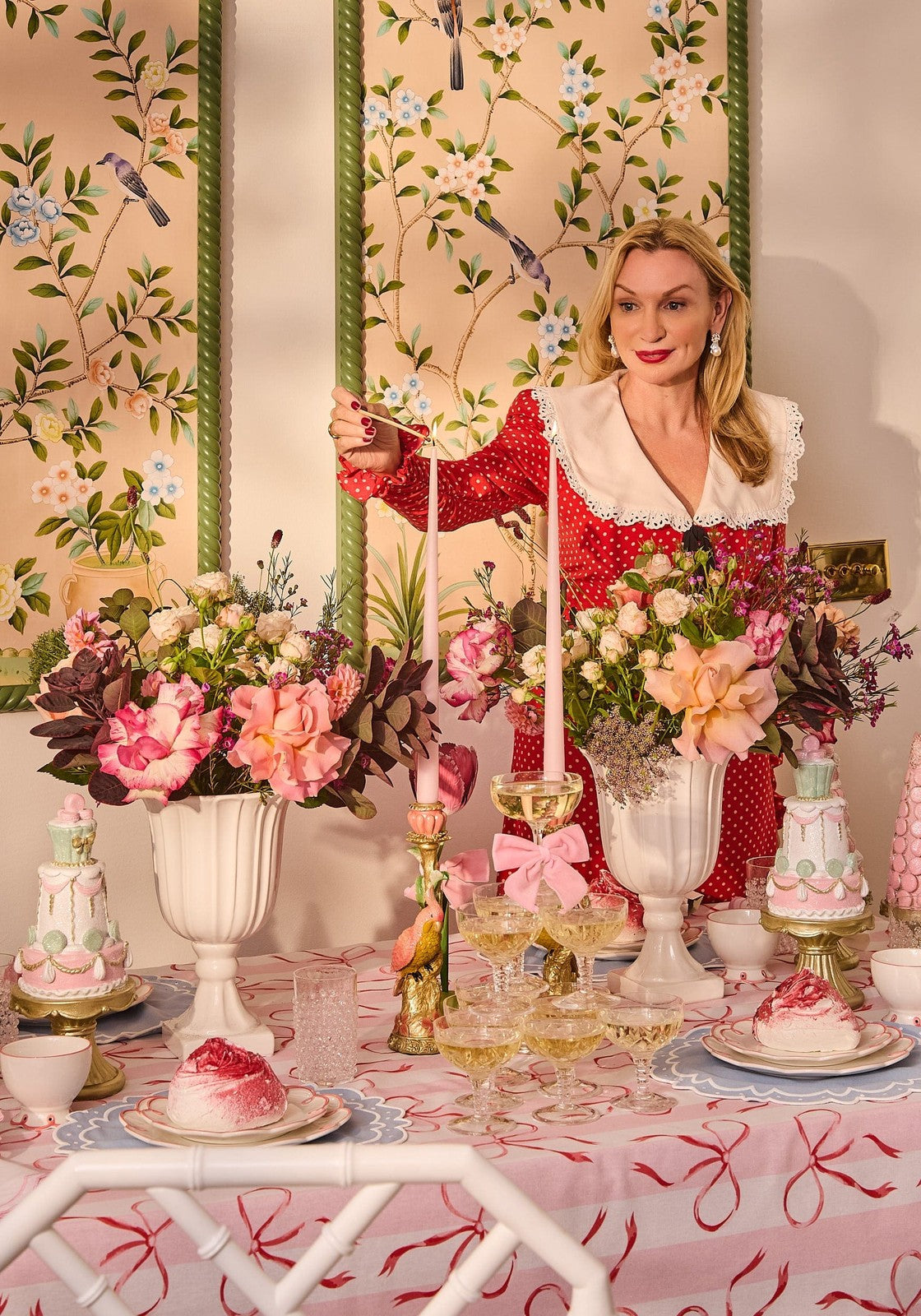 Blush Dreams Velvet Bow Collection by Casa by Josephine Jenno