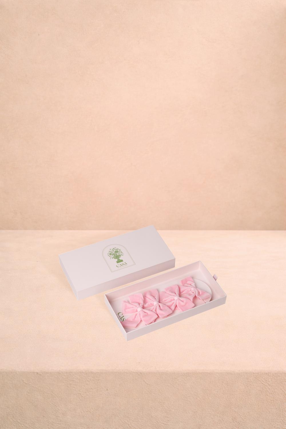 Blush Dreams Velvet Bow Collection by Casa by Josephine Jenno