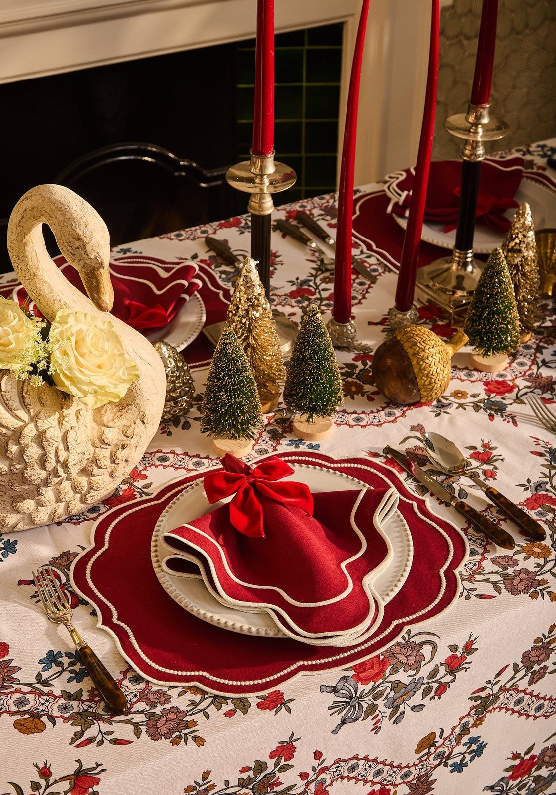Casa by Josephine Jenno Red Romance Velvet Bow