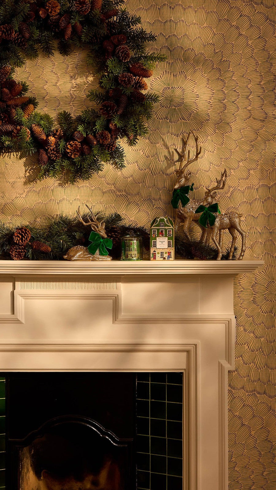 Casa by Josephine Jenno Luxury Forest Green Velvet Bow Collection