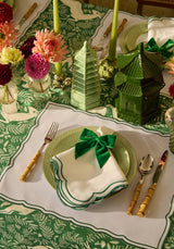Casa by Josephine Jenno Luxury Forest Green Velvet Bow Collection
