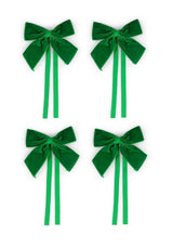 Casa by Josephine Jenno Luxury Forest Green Velvet Bow Collection