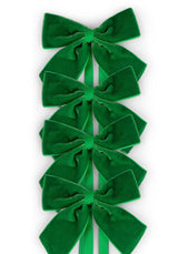 Casa by Josephine Jenno Luxury Forest Green Velvet Bow Collection