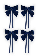 Casa by Josephine Jenno Midnight Navy Velvet Bow Collection