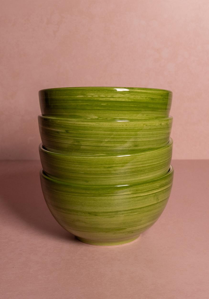 Casa by Josephine Jenno Cara Shell Cereal Bowl - Green