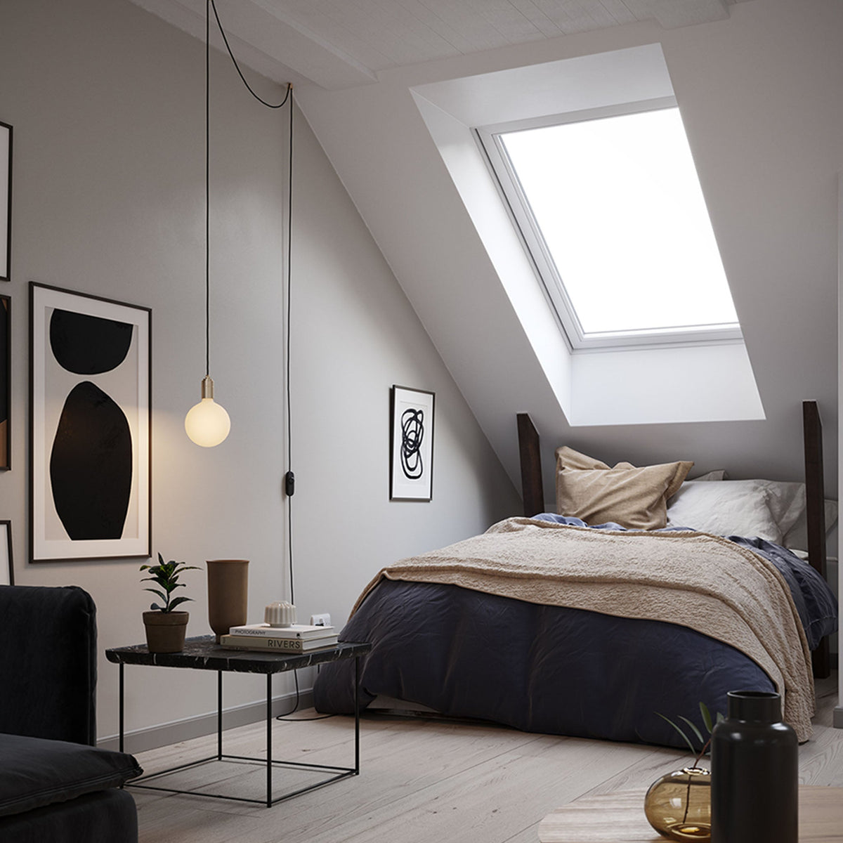 Tala Plug-In Pendant in Brass