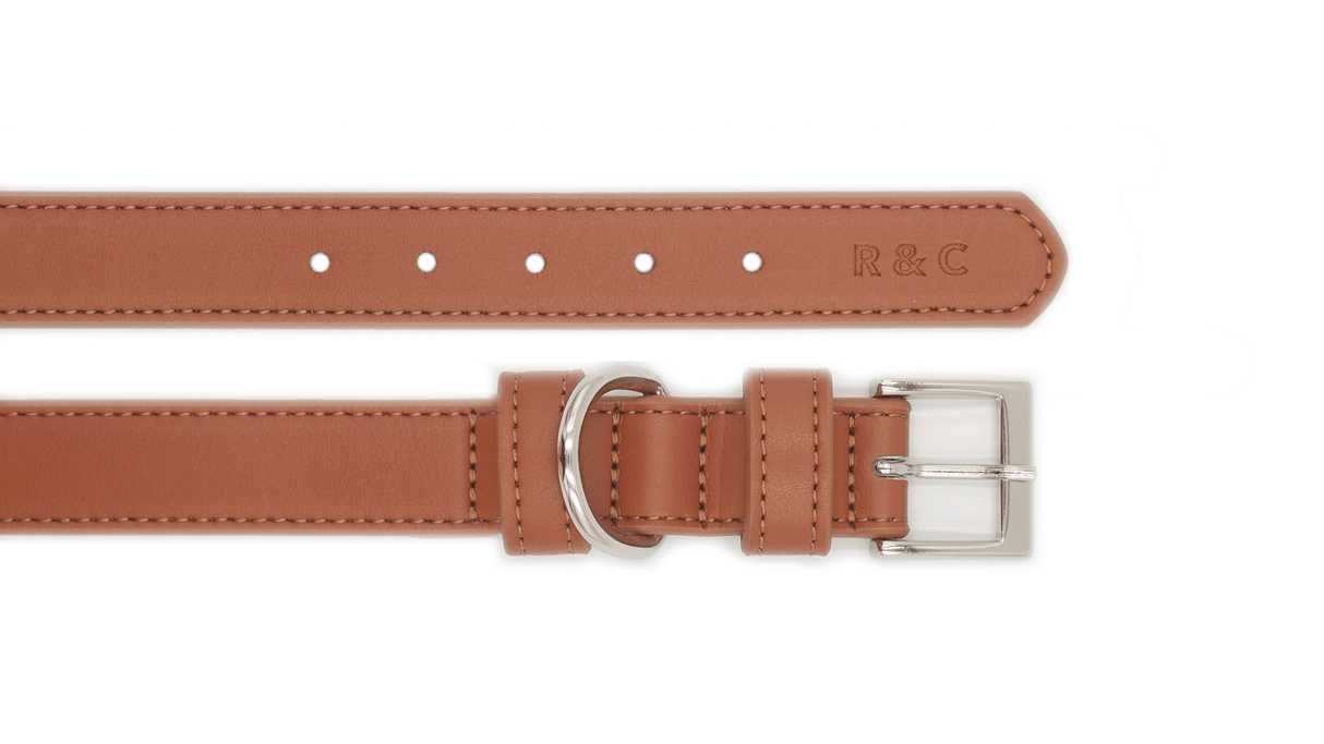 Ralph & Co Brown Leather Dog Collar
