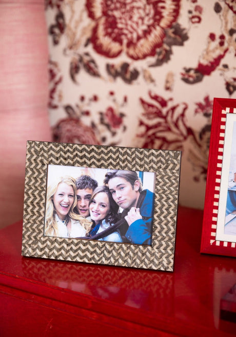 Casa by Josephine Jenno Brown Marquetry Patterned Photo Frame 6x4