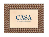 Casa by Josephine Jenno Brown Marquetry Patterned Photo Frame 6x4