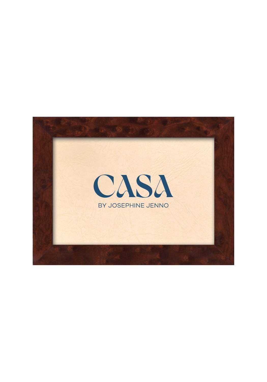 Casa by Josephine Jenno Brown Wooden Photo Frame 6x4