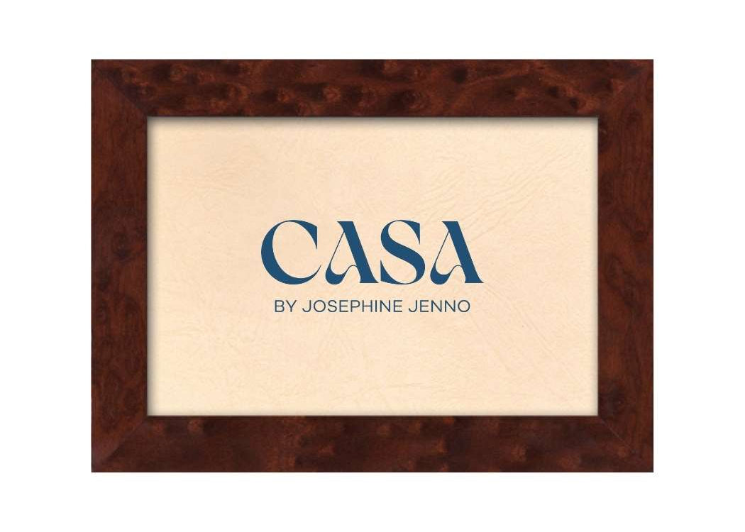 Casa by Josephine Jenno Brown Wooden Photo Frame 6x4