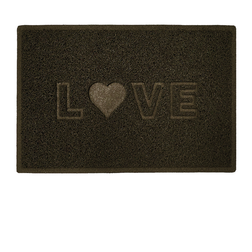 Nicoman Embossed Spaghetti Outdoor Doormat - Brown