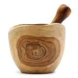 HatiNest Ergo Teak Pestle & Mortar Large