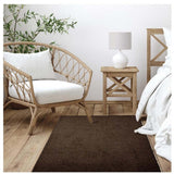 Fiji Chocolate Brown Washable Solid Shaggy Rug by The Rugs