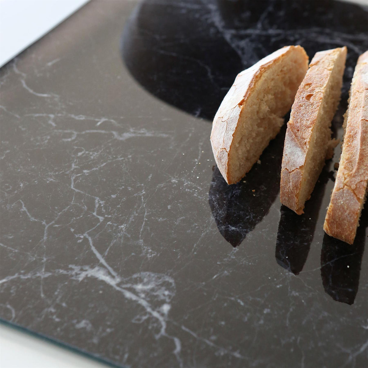 Rinkit Rectangle Glass Chopping Board Marble - 40cm x 30cm