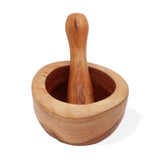 HatiNest Ergo Teak Pestle & Mortar Large