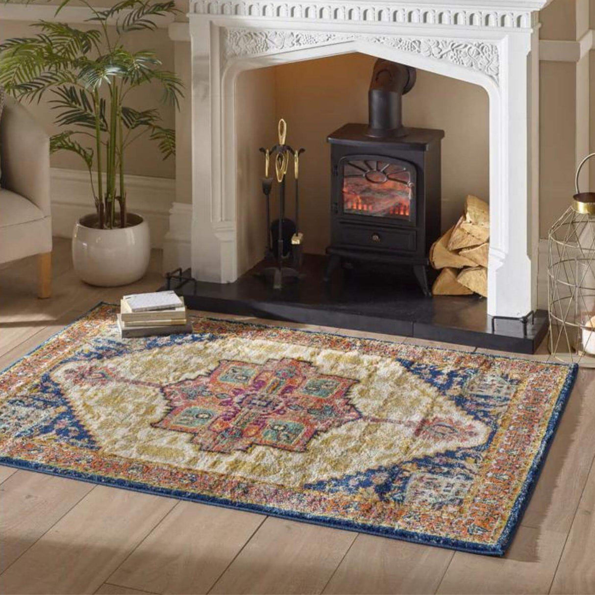 Granada Multicolour Vintage Rug Amber by The Rugs