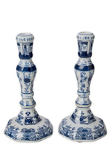 Casa by Josephine Jenno Rijksmuseum Delft Blue Candle Holders Pair