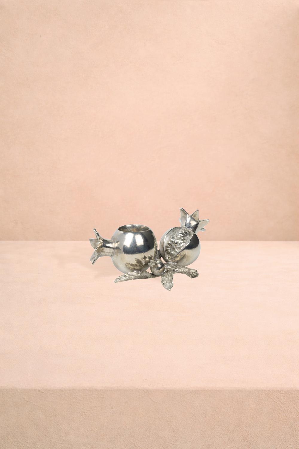 Casa by Josephine Jenno Pewter Pomegranate Candleholder - Set of 2