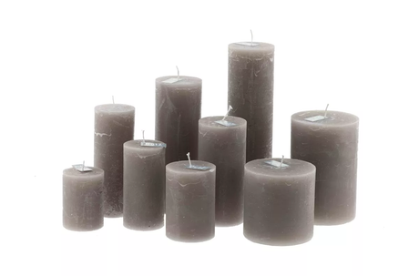 Lowlands Design Luxury Rustic Candle - Light Grey