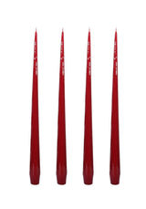 Casa by Josephine Jenno Aurora Medium Slender Taper Candles - Red
