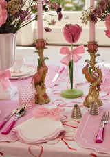 Casa by Josephine Jenno Dahlia Pink Petal Candleholder Tole