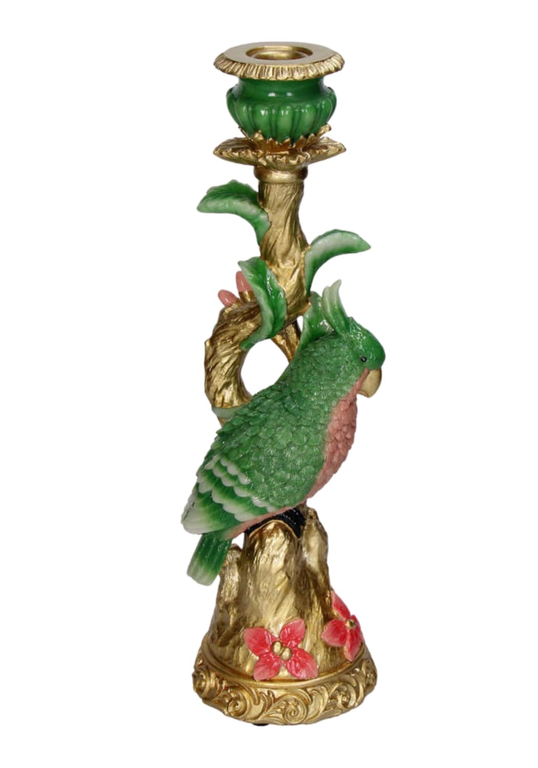 Casa by Josephine Jenno Emerald Parrot Candlestick