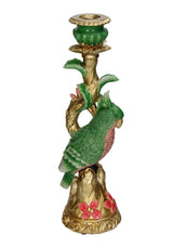 Casa by Josephine Jenno Emerald Parrot Candlestick