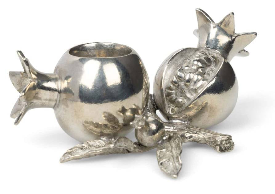 Casa by Josephine Jenno Pewter Pomegranate Candleholder - Set of 2