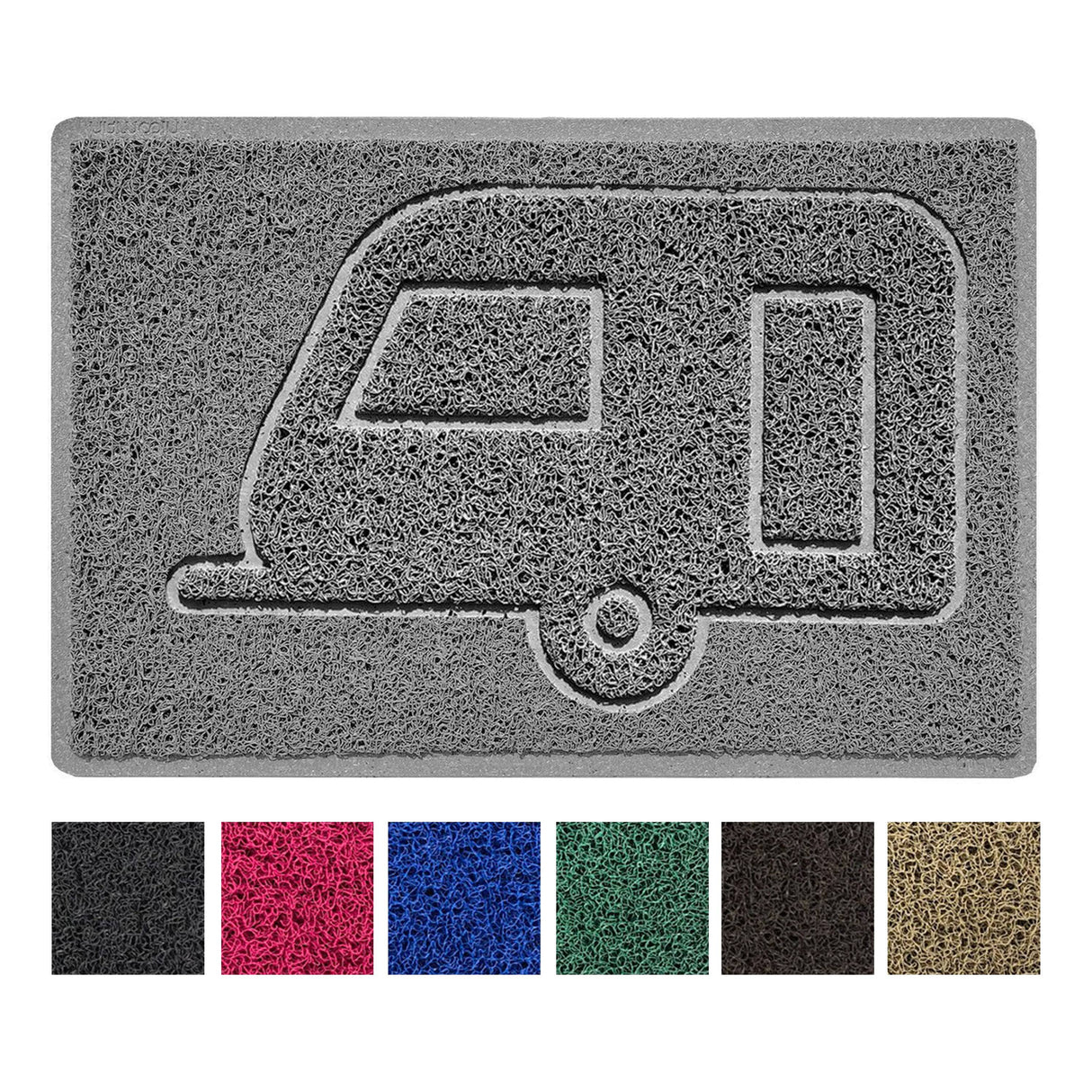 "Caravan" Grey Spaghetti Door Mat | Nicoman