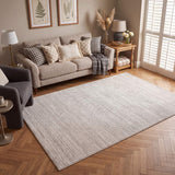 Carmel Cream-Grey Striped Rug | 6010