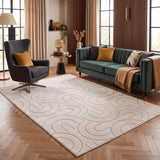 Carmel Cream-Grey Geometric Rug | 6070