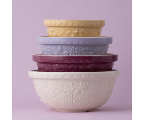 Mason Cash In The Meadow Earthenware Tulip Mixing Bowl Size 24, 24cm    