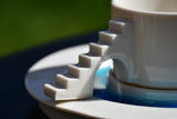 4AM Studio Castle Coffee Set Blue Glass Moat