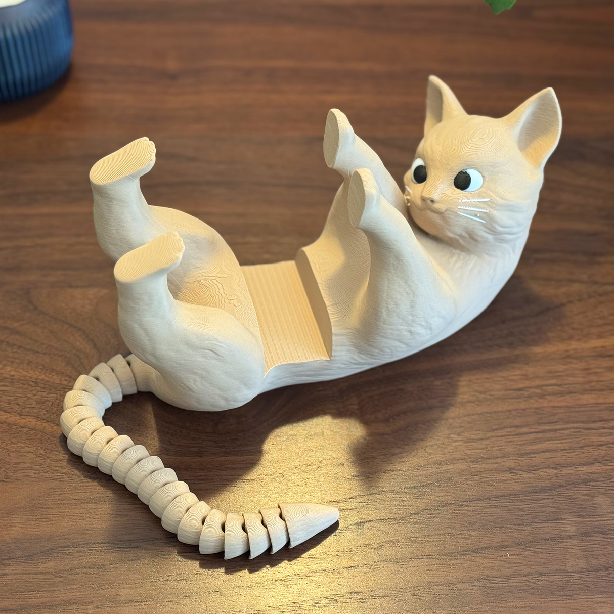 Filamora Studios Purr-fect Cat Book Display Holder with Tail