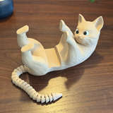 Filamora Studios Purr-fect Cat Book Display Holder with Tail