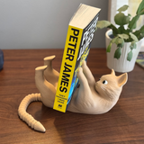 Filamora Studios Purr-fect Cat Book Display Holder with Tail