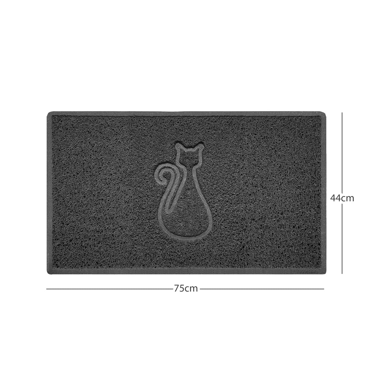 "Cat" Embossed Loofah Textured Spaghetti Door Mat | Nicoman