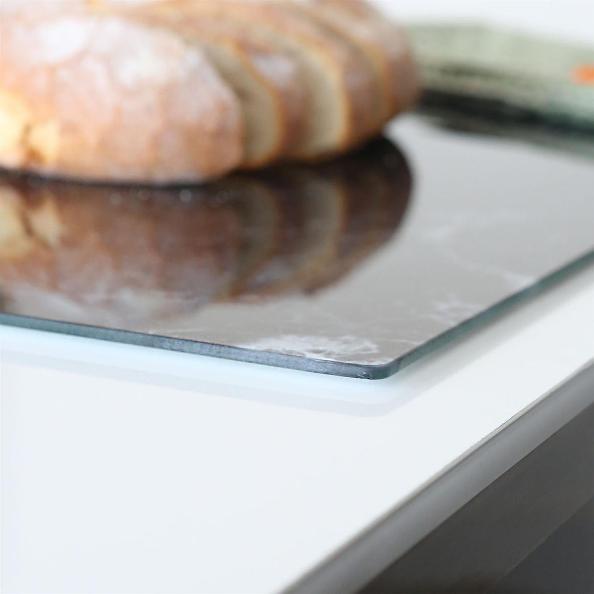 Rinkit Rectangle Glass Chopping Board Marble - 40cm x 30cm