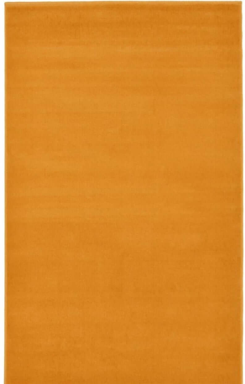 Maestro Solid Ochre Low‑Pile Indoor Floor Rug | The Rugs
